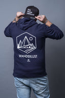 Oversizehoodie - Wanderlust navy
